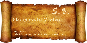 Steigervald Vivien névjegykártya