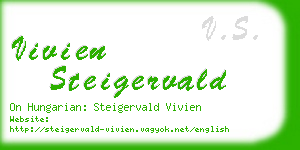 vivien steigervald business card